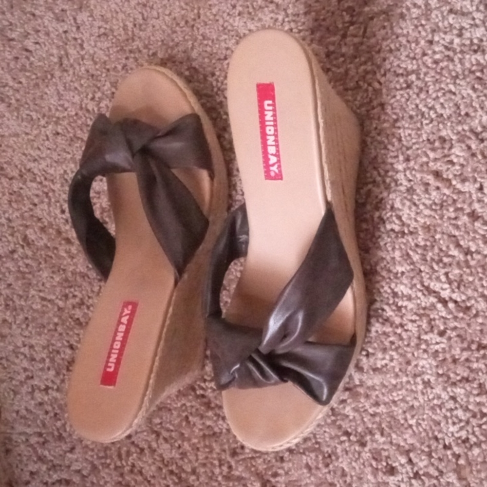 Unionbay slides 9 brown